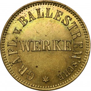 Ruda in Oberschlesien, Ruda, Gräflich von Ballenstrem'sche Werke, Token for 1 Bag of Flour