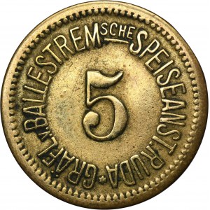 Ruda in Oberschlesien, Ruda, Gräflich von Ballenstrem'sche Werke, 5 Pfennig - UNLISTED