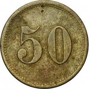 Ruda in Oberschlesien, Ruda, Schlafhaus J. Pluta, 50 Pfennig - UNLISTED