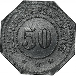 Ruda in Oberschlesien, Friedenshütte, Friedensgrube, 50 Pfennig