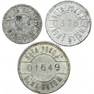 Set, Ruda in Oberschlesien, Friedenshütte, Hütten Kaufhaus, 20 Pfennig, 50 Pfennig and 100 Pfennig (3 pcs.)