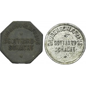 Set, Ruda in Oberschlesien, Orzegow, Grubenschlafhaus Gotthardtschacht, 10 Pfennig (2 pcs.)