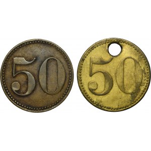 Set, Beuthn, Roßberg, Consolidierte Heinitzgrube, 50 Pfennig (2 pcs.)