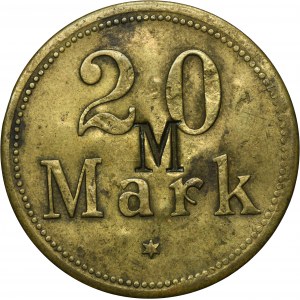 Hindenburg, Ludwigsglückgrube, 20 Mark - UNLISTED