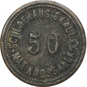 Hindenburg, Zaborze, M. Knosalla, Schlafhaus Skalley, 50 Pfennig
