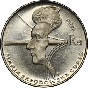 PRÓBA NIKIEL, 100 złotych 1974 Maria Curie-Skłodowska - duży Orzeł