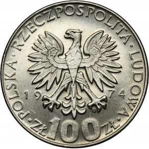 PRÓBA NIKIEL, 100 złotych 1974 Maria Curie-Skłodowska