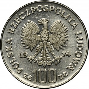 PRÓBA NIKIEL, 100 złotych 1974 Zamek Królewski w Warszawie