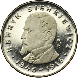 PRÓBA NIKIEL, 100 złotych 1977 Henryk Sienkiewicz