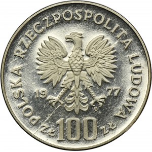 PRÓBA NIKIEL, 100 złotych 1977 Henryk Sienkiewicz