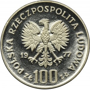 PRÓBA NIKIEL, 100 złotych 1977 Henryk Sienkiewicz