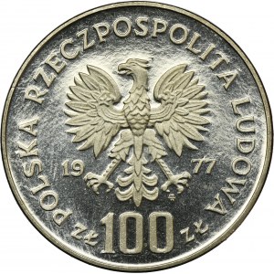 PRÓBA NIKIEL, 100 złotych 1977 Władysław Reymont