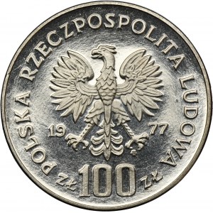 PRÓBA NIKIEL, 100 złotych 1977 Władysław Reymont