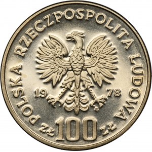 PRÓBA NIKIEL, 100 złotych 1978 Janusz Korczak