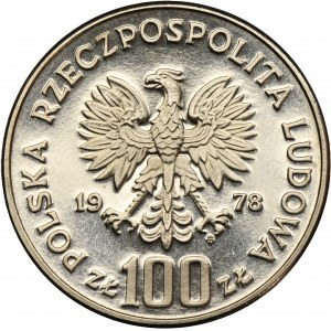 PRÓBA NIKIEL, 100 złotych 1978 Janusz Korczak