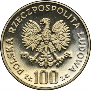 PRÓBA NIKIEL, 100 złotych 1981 Władysław Sikorski