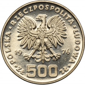 PRÓBA NIKIEL, 500 złotych 1976 Kazimierz Pułaski