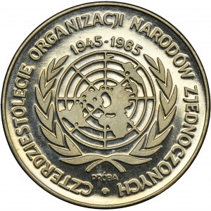 PRÓBA NIKIEL, 500 złotych 1985 40 Lat ONZ