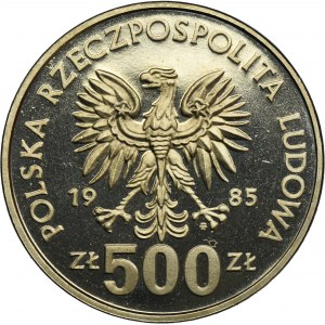PRÓBA NIKIEL, 500 złotych 1985 40 Lat ONZ