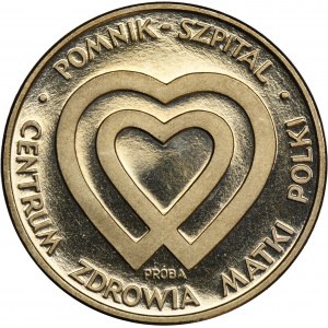 PRÓBA NIKIEL, 1.000 złotych 1985 Pomnik Szpital Centrum Zdrowia Matki Polski