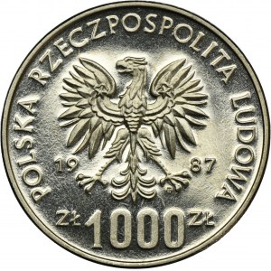 PRÓBA NIKIEL, 1.000 złotych 1987 Muzeum Śląskie - Katowice