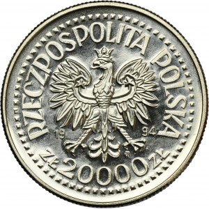 ÉCHANTILLON DE NIKIEL, 20 000 zlotys 1994 75 ans de l'Association polonaise des vétérans de la guerre