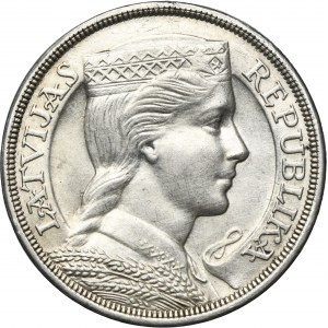 Latvia, Republic of Latvia, 5 Lati 1929