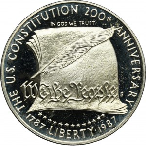 États-Unis, 1 dollar de San Francisco 1987 S - 200e anniversaire de la Constitution