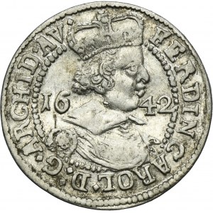 Austria, Ferdinand Karl, 3 Kreuzer Hall 1642