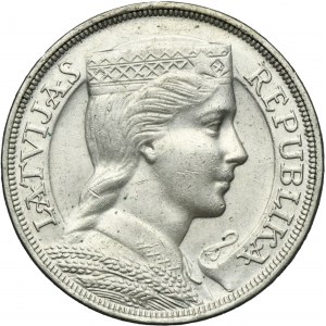 Latvia, Latvian Republic, 5 Lati 1932