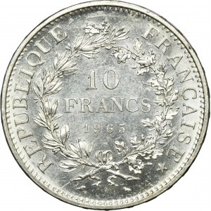 France, V Republic, 10 Francs Paris 1965