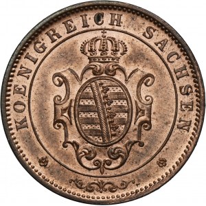 Germany, Kingdom of Saxony, Johann V, 5 Pfennig Dresden 1862 B
