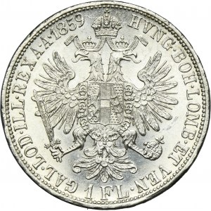 Austria, Franz Joseph I, 1 Floren Wien 1859 A