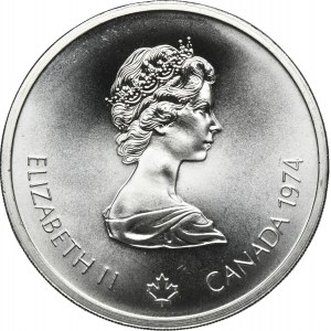 Canada, Elizabeth II, 10 Dollars Ottawa 1974 - Montreal Olympics, Temple of Zeus