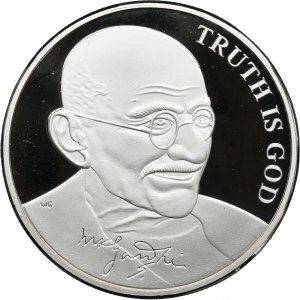 Malta, Order of Malta, 500 Liras Llantrisant 2004 - Mahatma Gandhi