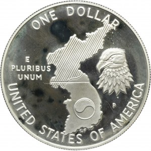 USA, 1 Dollar Philadelphie 1991 P - 38ème anniversaire de la guerre de Corée