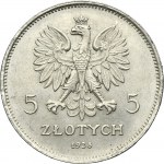 NICKEL PROBE, Nike, 5 zloty 1928 - ESSAI - VERY RARE
