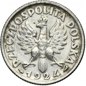Kobieta i kłosy, 1 złoty Paryż 1924