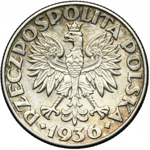 Żaglowiec, 2 złote 1936