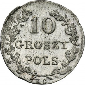 November Uprising, 10 groschen Warsaw 1831 KG