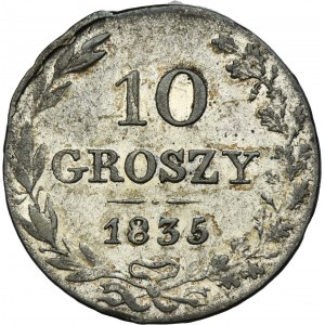 Polish Kingdom, 10 groschen Warsaw 1835 MW