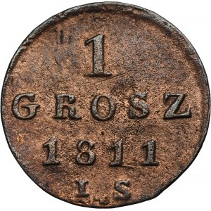 Duché de Varsovie, 1 grosz Varsovie 1811 IS