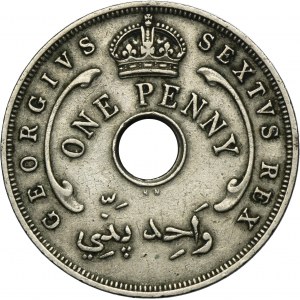 British West Africa, George VI, 1 Penny Birmingham 1951 KN
