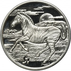 Sierra Leone, 1 dolár Surrey 2007 - Zebra