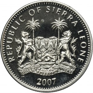 Sierra Leone, 1 dolár Surrey 2007 - Zebra