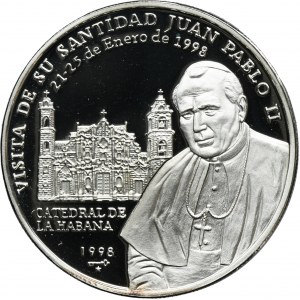 Cuba, 10 Pesos Havana 1998 - John Paul II
