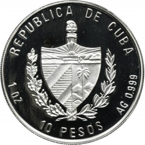 Cuba, 10 Pesos Havana 1998 - John Paul II