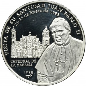 Cuba, 10 Pesos Havana 1998 - John Paul II