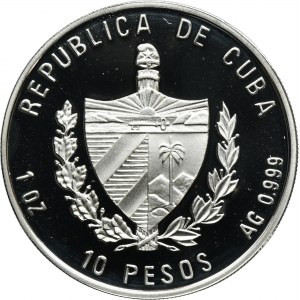 Cuba, 10 Pesos Havana 1998 - John Paul II