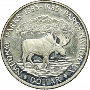Canada, Elizabeth II, 1 Dollar Ottawa 1985 - National Parks